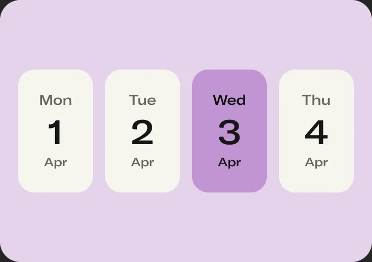 Calendar interface showing customizable AutoPay date and amount settings