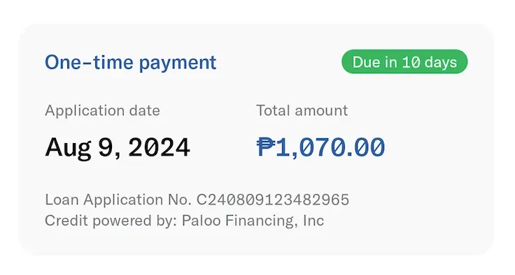 Loan Summary component